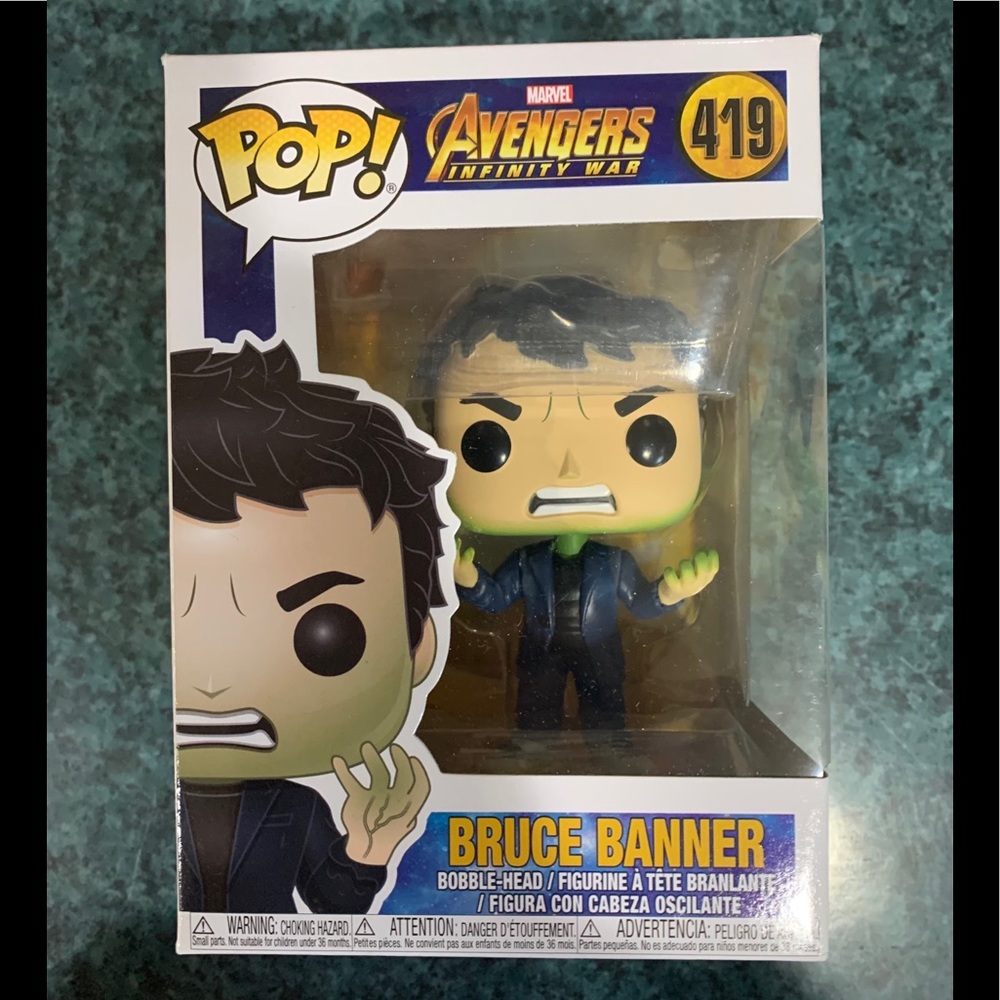 Funko pop Marvel, infinity war Bruce banner